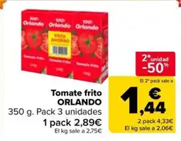 Carrefour Market ORLANDO Tomate frito oferta