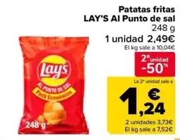 Carrefour Market LAY'S Patatas fritas AI Punto de sal oferta