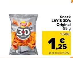 Carrefour Market LAY'S Snack 3D's Original oferta