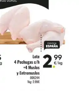 Family Cash Lote 4 Pechugas c/h +4 Muslos y Entremuslos oferta