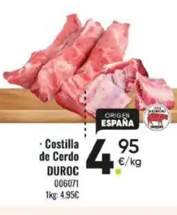 Family Cash DUROC Costilla de Cerdo oferta