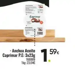 Family Cash CAPRIMAR Anchoa Aceite oferta