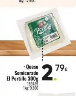 Family Cash EL PORTILLO Queso Semicurado oferta