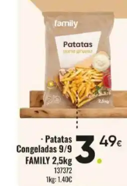 Family Cash FAMILY Patatas Congeladas 9/9 oferta