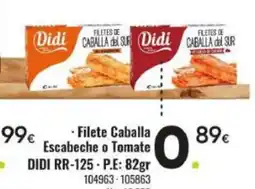 Family Cash DIDI Filete Caballa Escabeche o Tomate oferta
