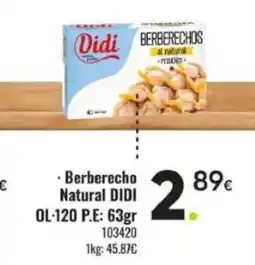 Family Cash DIDI Berberecho Natural oferta