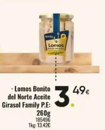 Family Cash FAMILY Lomos Bonito del Norte Aceite Girasol oferta