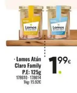 Family Cash FAMILY Lomos Atún Claro oferta