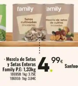 Family Cash FAMILY Mezcla de Setas y Setas Enteras oferta