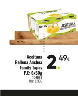 Family Cash FAMILY Aceituna Rellena Anchoa oferta