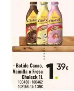 Family Cash CHOLECK Batido Cacao, Vainilla o Fresa oferta