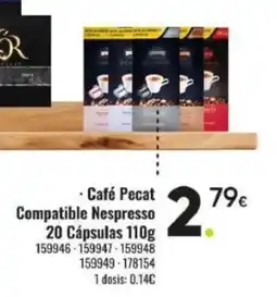 Family Cash Café Pecat Compatible Nespresso 20 Cápsulas oferta