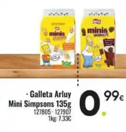 Family Cash Galleta Arluy Mini Simpsons oferta