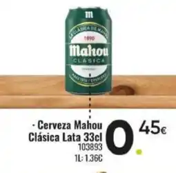 Family Cash Cerveza Mahou Clásica Lata oferta