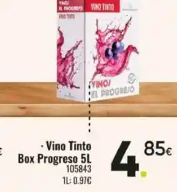 Family Cash Vino Tinto Box Progreso oferta