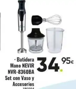 Family Cash NEVIR Batidora Mano NVR-8360BA Set con Vaso y Accesorios oferta