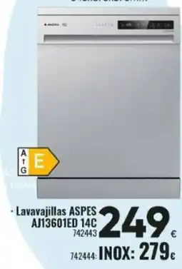 Family Cash ASPES Lavavajillas AJ13601ED 14C oferta