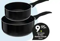 Family Cash Set 2 Cazos Aluminio Prensado oferta