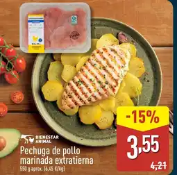 ALDI Pechuga de pollo marinada extratierna oferta