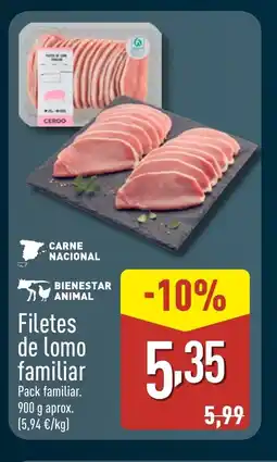 ALDI Filetes de lomo familiar oferta