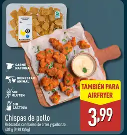 ALDI Chispas de pollo oferta