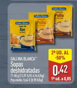 ALDI GALLINA BLANCA Sopa de dshidratadas oferta