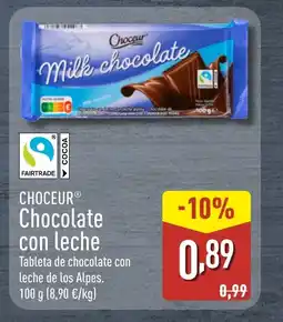 ALDI CHOCEUR Chocolate con leche oferta
