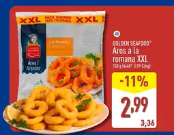 ALDI GOLDEN SEAFOOD Aros a la romana XXL oferta