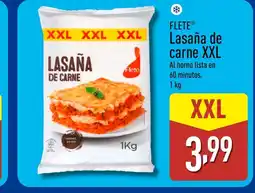 ALDI FLETE Lasaña de carne XXL oferta
