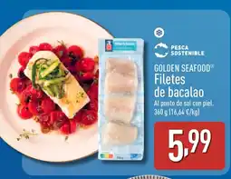 ALDI GOLDEN SEAFOOD Filetes de bacalao oferta