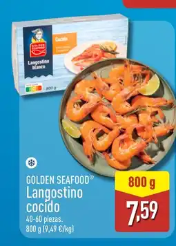 ALDI GOLDEN SEAFOOD Langostino cocido oferta
