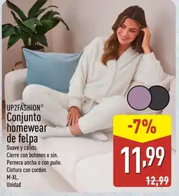 ALDI UP2FASHION Conjunto homewear de felpa oferta
