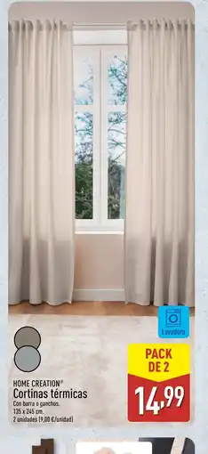 ALDI HOME CREATION Cortinas térmicas oferta