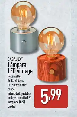 ALDI CASALUX Lámpara LED vintage oferta