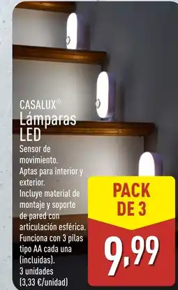 ALDI CASALUX Lámparas LED oferta