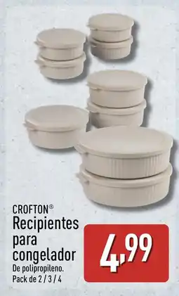 ALDI CROFTON Recipientes para congelador oferta