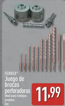 ALDI FERREX Juego de brocas perforadoras oferta
