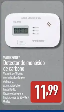 ALDI WORKZONE Detector de monóxido de carbono oferta
