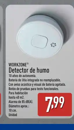 ALDI WORKZONE Detector de humo oferta