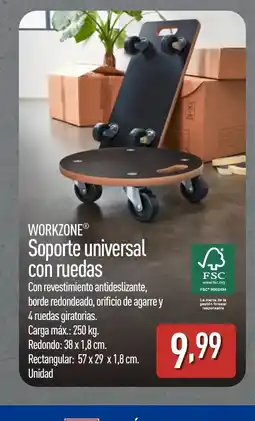 ALDI WORKZONE Soporte universal con ruedas oferta