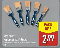 ALDI DECO CRAFT Pinceles soft touch oferta