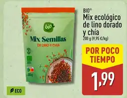 ALDI BIO Mix ecológico de lino dorado y chía oferta