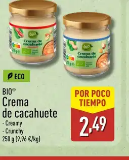 ALDI BIO Crema de cacahuete oferta