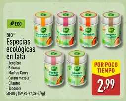 ALDI BIO Especias ecológicas en lata oferta