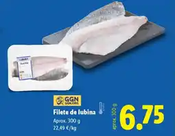 Lidl Filete de lubina oferta