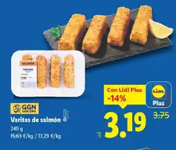 Lidl Varitas de salmón oferta