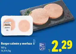 Lidl Burger salmón y merluza oferta