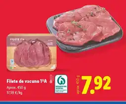 Lidl Filete de vacuno 1ªA oferta