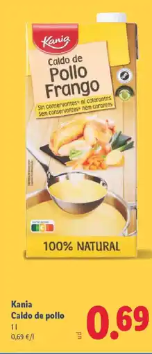 Lidl KANIA Caldo de pollo oferta
