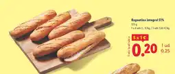 Lidl Baguetina integral 51% oferta